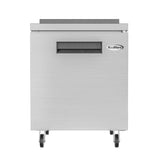 27 in. One-Door Worktop Freezer With 3.5 in. Backsplash - 6.3 Cu Ft. FWT-1D-6C.