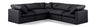 Indulge - Faux Leather 5 Piece Modular Corner Sectional