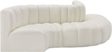 Arc - Faux Leather 5 Piece Modular Sofa