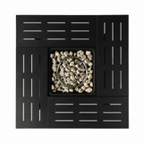 34" Propane Gas Fire Pit Table, 50000 Btu Rectangular Steel Fire Pit For Outside Patio Deck Garden Courtyard - Black