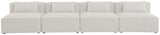 Cube - Linen Modular 4 Seat Armless Sofa