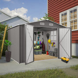 Large Outdoor Storage Shed With Lockable Door, Air Vent