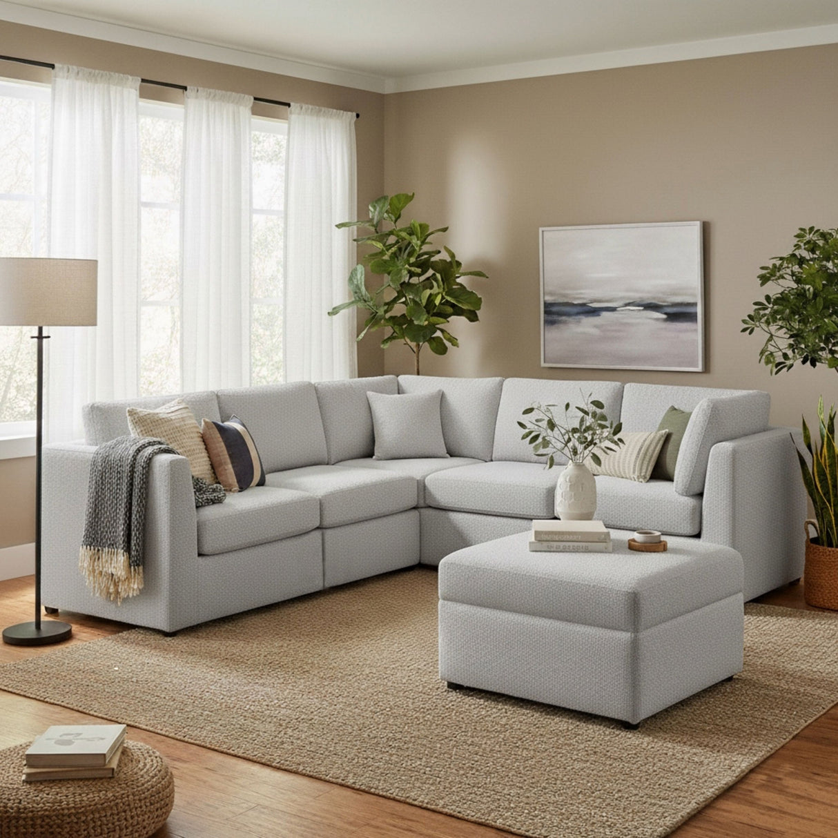 Chauncy - Sectional With Storage Ottoman