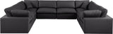 Comfy - 8 Piece Faux Leather Modular Sectional