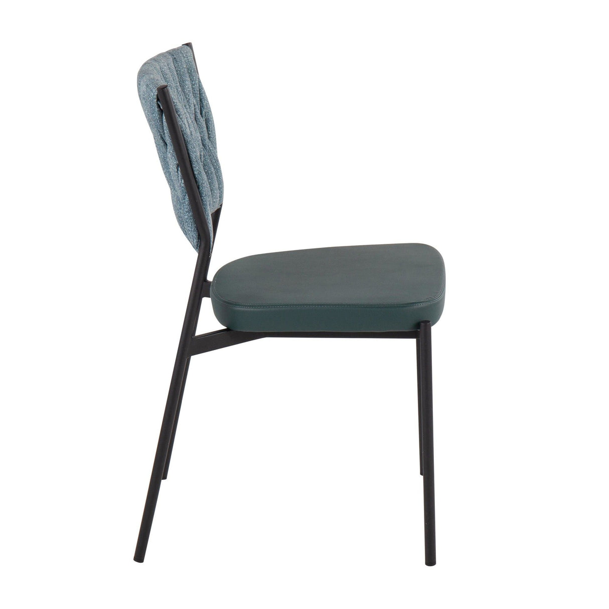 Tania - Braided Contemporary Chair With Faux Leather Seat (Set of 2)
