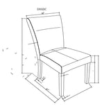 Sharon - Dining Chair With Extended Back (Set of 2) - Gray