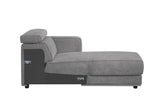 Alwin - Modular Rf Chaise - Dark Gray Fabric