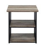 Zudora - Nightstand - Antique Oak & Black