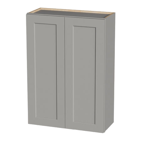Shaker Wall Cabinet With Soft Close Hinges, Adjustable Shelves, Double Door