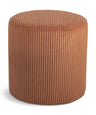 Roy - Round Microsuede Ottoman / Stool