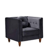 Chesterfield Accent Tufted Square Arm Side Chair