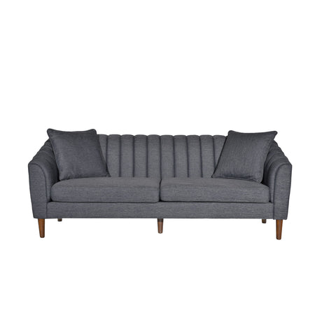Contemporary 3 Seater Sofa With Plush Accents
