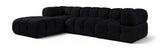Orin - Velvet 4 Piece Modular Sectional With Chaise