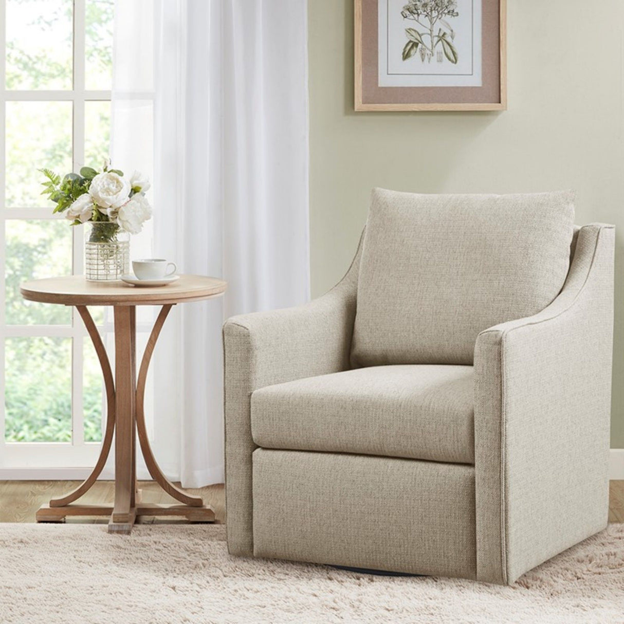 Bedford - Swivel Armchair - Natural