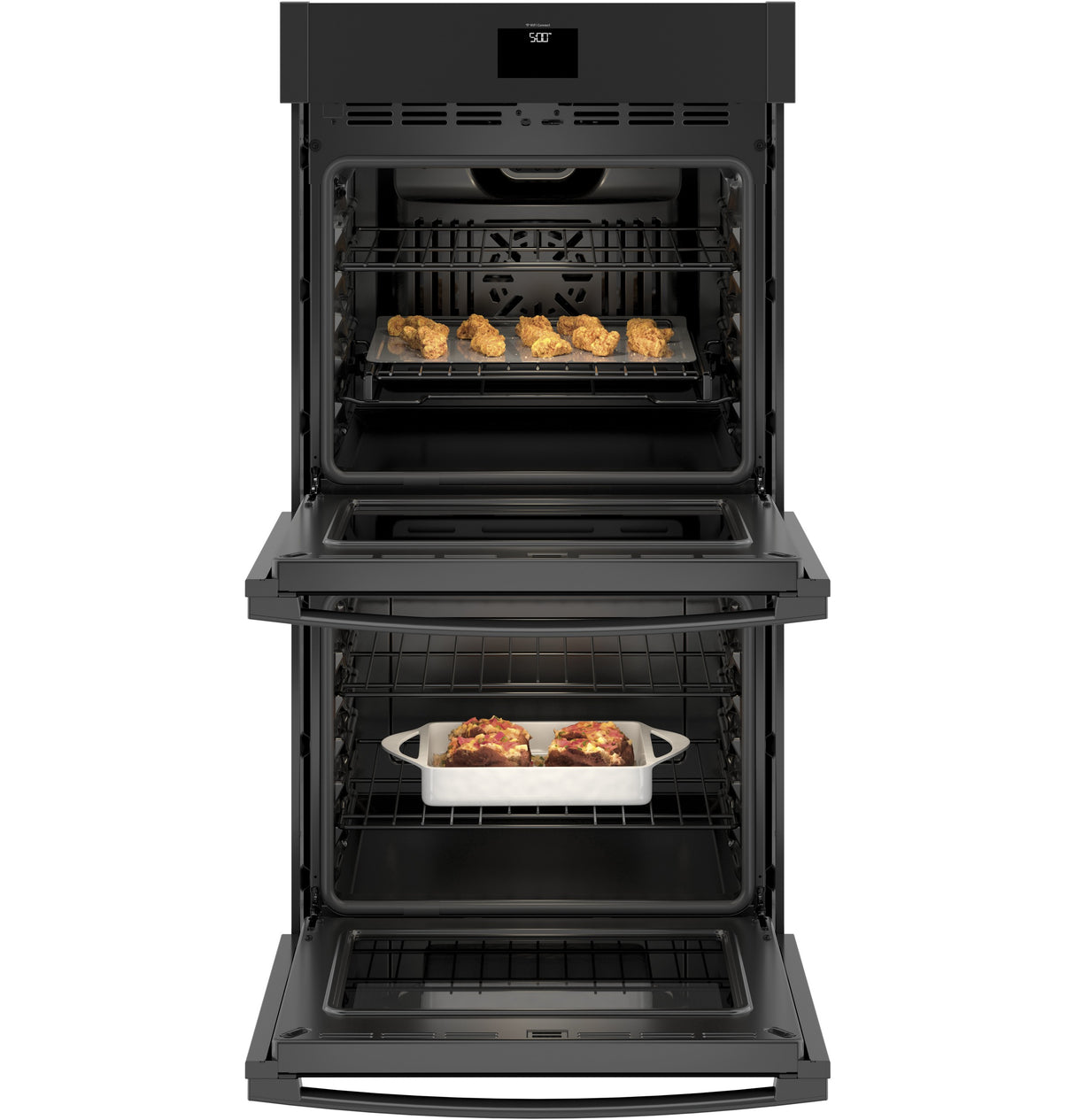 GE(R) 27" Smart Built-In Convection Double Wall Oven - (JKD5000DNBB)