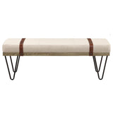 Karis - Upholstered Accent Bench - Beige