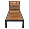 Outdoor Chaise With Adjustable Backrest