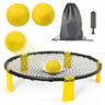 Outdoor Roundnet Game Set With 2 Balls, Sturdy Net And Carry Bag