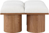 Pavilion - 4 Piece Modular Bench With Brown Base