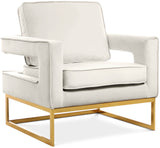 Noah - Accent Chair with Gold Legs