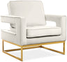 Noah - Accent Chair with Gold Legs