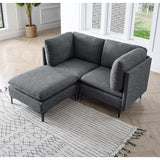 Upholstered Modular Sectional & Tall Legs