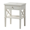 Madison - Nightstand With Open Shelf And Drawer And Decorative Side Panels