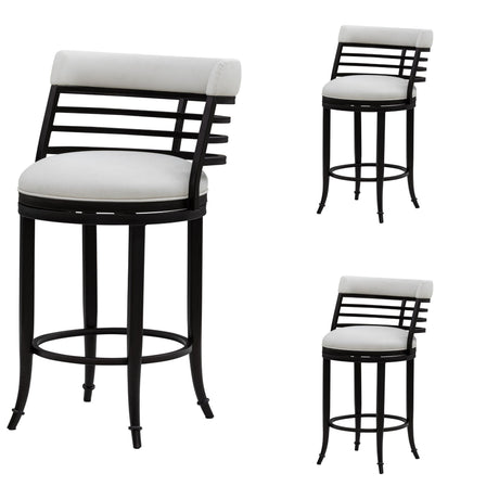 Telia - Upholstered Swivel Counter Height Barstool