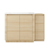 Freestanding Bathroom Vanity With Sink, 1 Small Storage Cabinet, Soft Close Door