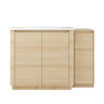 Freestanding Bathroom Vanity With Sink, 1 Small Storage Cabinet, Soft Close Door