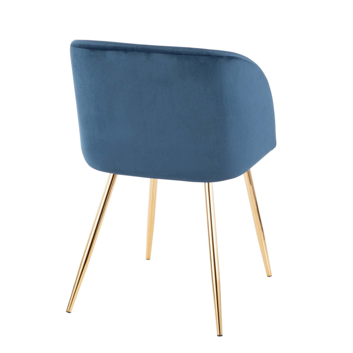 Luna - Contemporary Chair (Set of 2) - Gold Metal