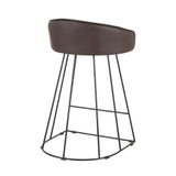 Canary - Counter Stool (Set of 2) - Black Metal