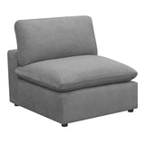 Cloud 9 Sectional Armless Chair in Garrison Charcoal - (UCL3057103)