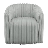 Alexa Barrel Swivel Chair - Gray