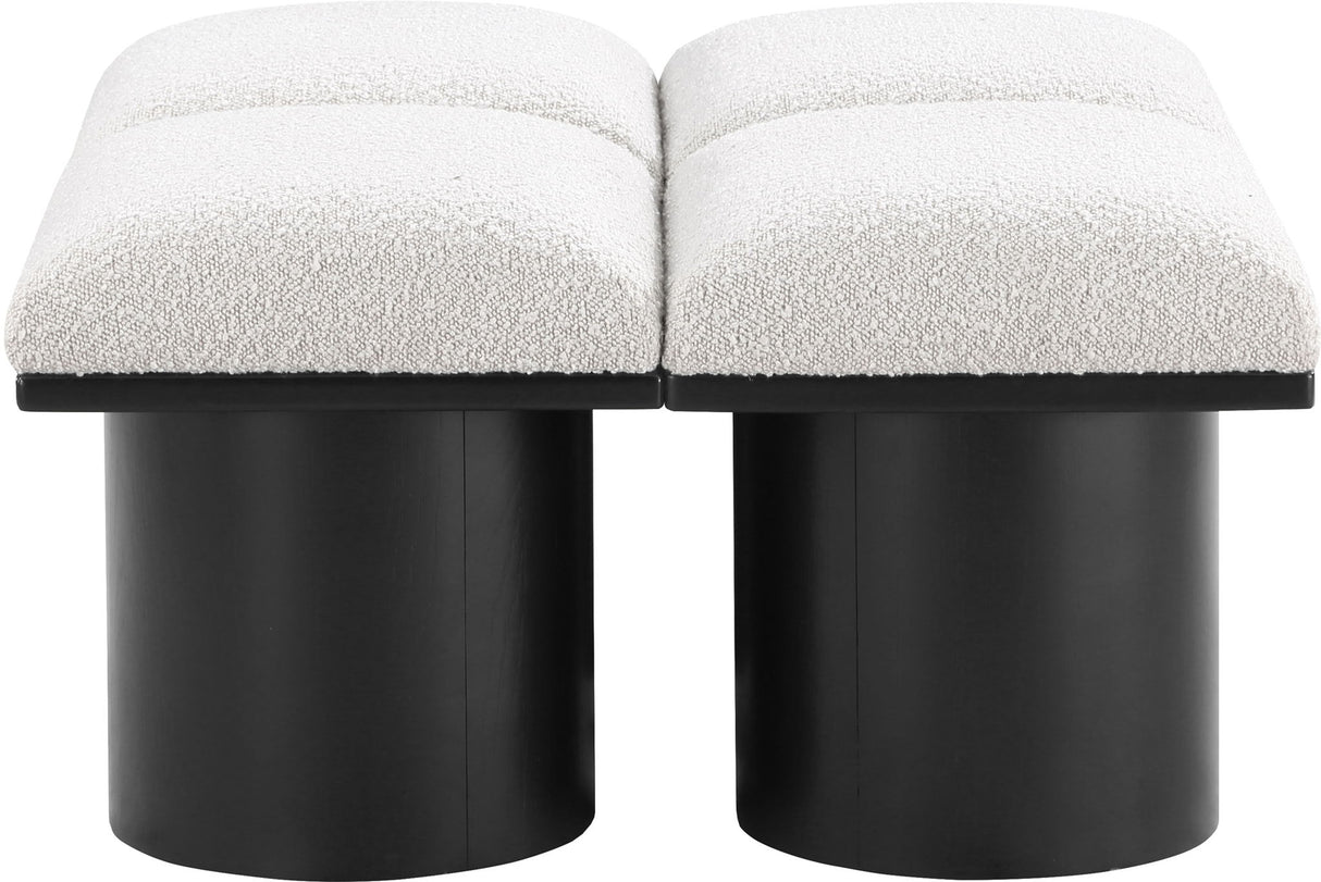 Pavilion - 4 Piece Modular Bench With Black Base