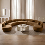 Avra - 192" Velvet Performance Fabric Upholstered Sectional