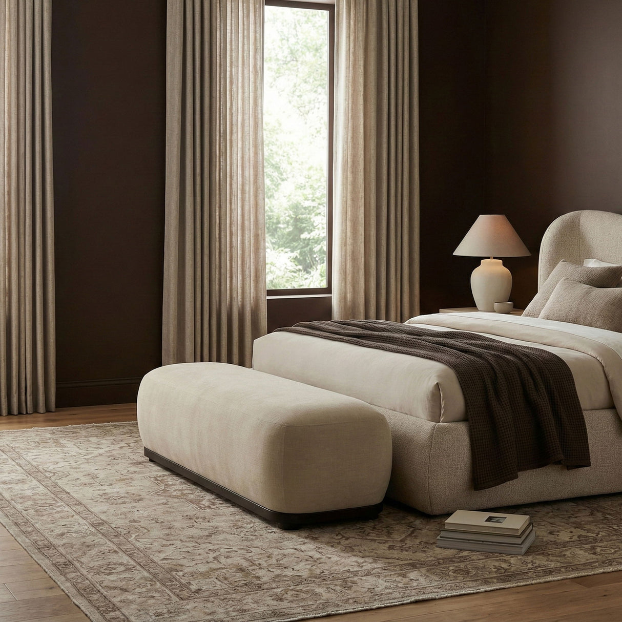 Calum - Bench - Black Frame