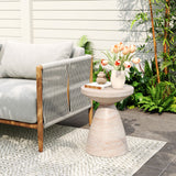 Outdoor / Indoor Lightweight Concrete Side Table
