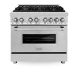 Kitchen Package with Refrigeration, 36" Stainless Steel Dual Fuel Range, 36" Range Hood, Microwave Drawer, 24" Tall Tub Dishwasher and Wine Cooler - (6KPRRARH36MWDWVRWV) -