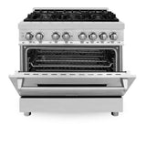 Kitchen Package with Refrigeration, 36" Stainless Steel Dual Fuel Range, 36" Range Hood, Microwave Drawer, 24" Tall Tub Dishwasher and Wine Cooler - (6KPRRARH36MWDWVRWV) -