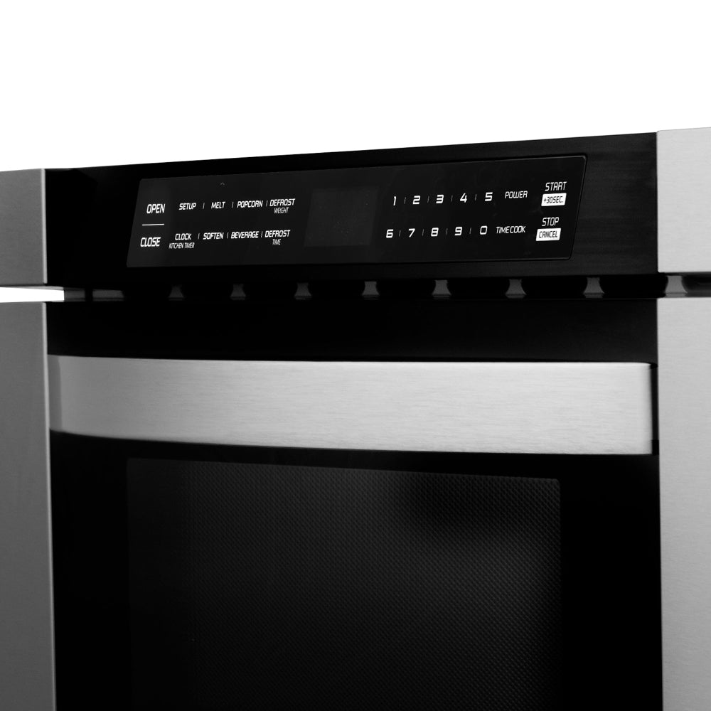 Kitchen Package with Refrigeration, 36" Stainless Steel Dual Fuel Range, 36" Range Hood, Microwave Drawer, 24" Tall Tub Dishwasher and Wine Cooler - (6KPRRARH36MWDWVRWV) -