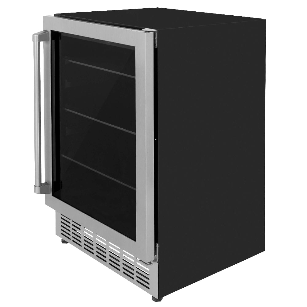 Kitchen Package with Refrigerator, 36 in. Stainless Steel Gas Range, 36 in. Range Hood, Microwave Drawer, 24 in. Tall Tub Dishwasher and Beverage Fridge - (6KPRSGRRH36MWDWVRBV) -