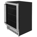 Kitchen Package with Refrigerator, 36 in. Stainless Steel Gas Range, 36 in. Range Hood, Microwave Drawer, 24 in. Tall Tub Dishwasher and Beverage Fridge - (6KPRSGRRH36MWDWVRBV) -