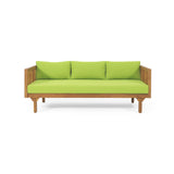Claremont - 3 Seater Daybed Teak Acacia Wood Water Resistant Cushions