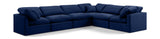 Indulge - Velvet 6 Piece Modular Corner Sectional