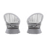 Modern Swivel Wicker Lounge Chair With Round Design