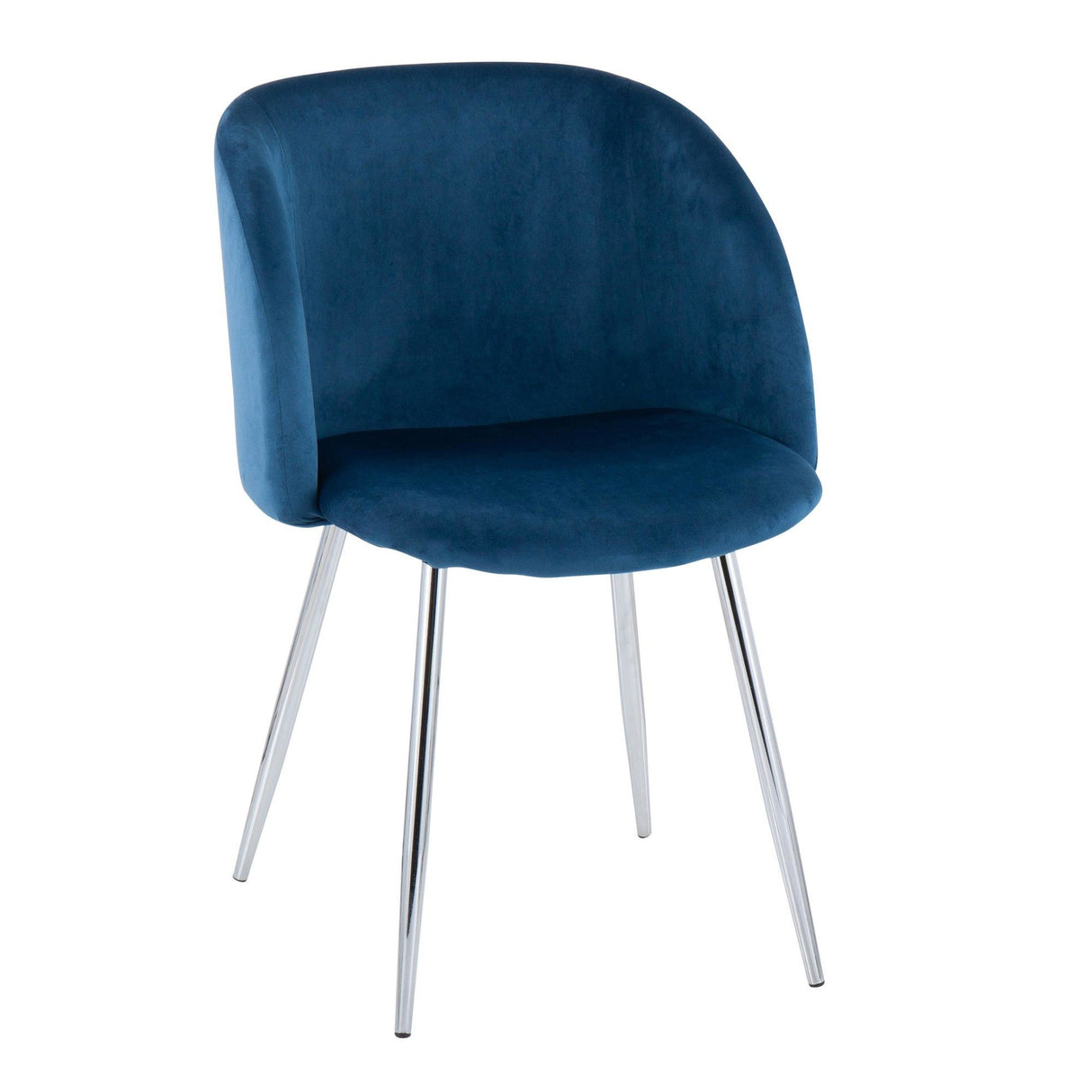 Luna - Contemporary Chair (Set of 2) - Chrome Legs