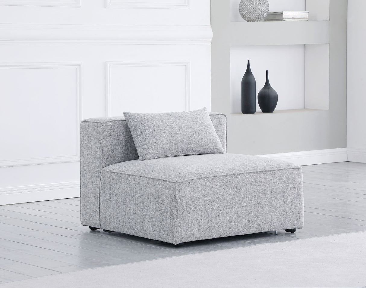 Cube - Linen Armless Chair
