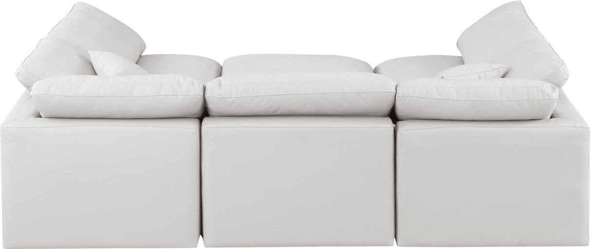 Indulge - Faux Leather 6 Piece Modular Sectional