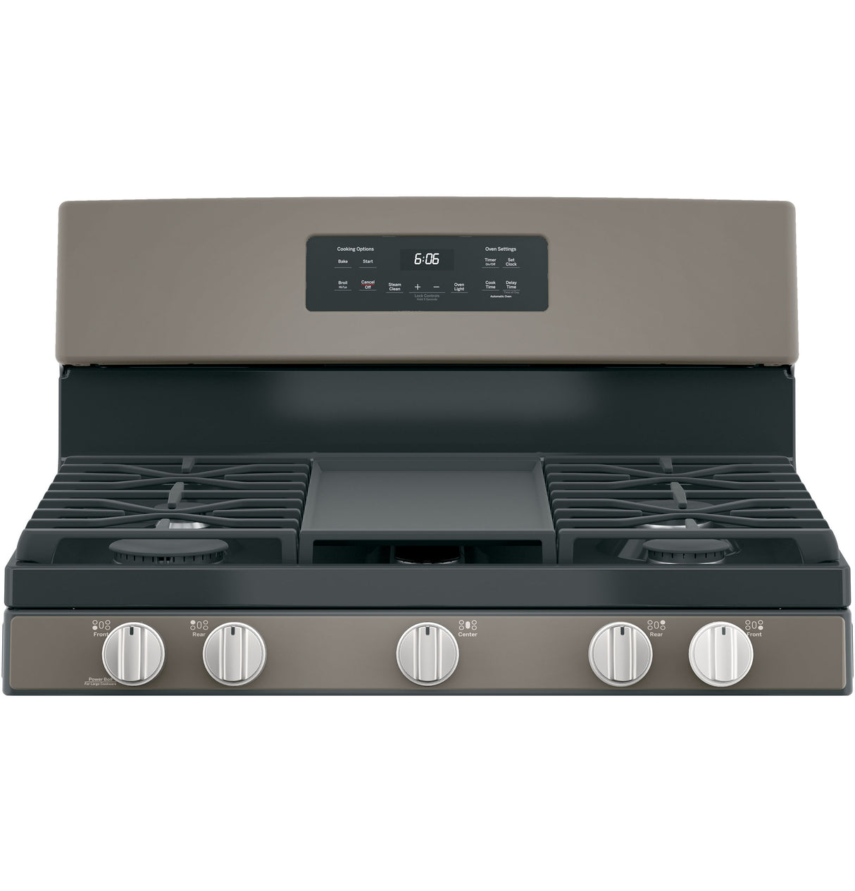 GE JGBS66EEKES - 30 in. 5 cu. ft. Gas Range with 5 Sealed Burners & Griddle - Slate